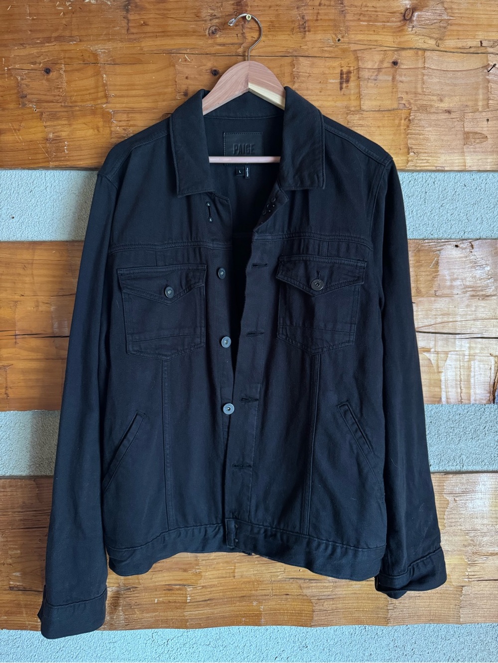 Paige Black ultra soft denim Jacket